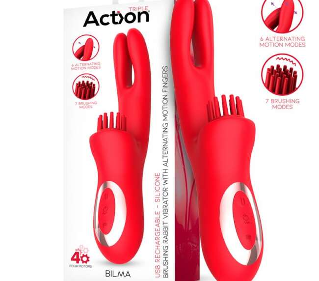 Bilma Vibe with Brushing Clit Stimulator and Alternating Function