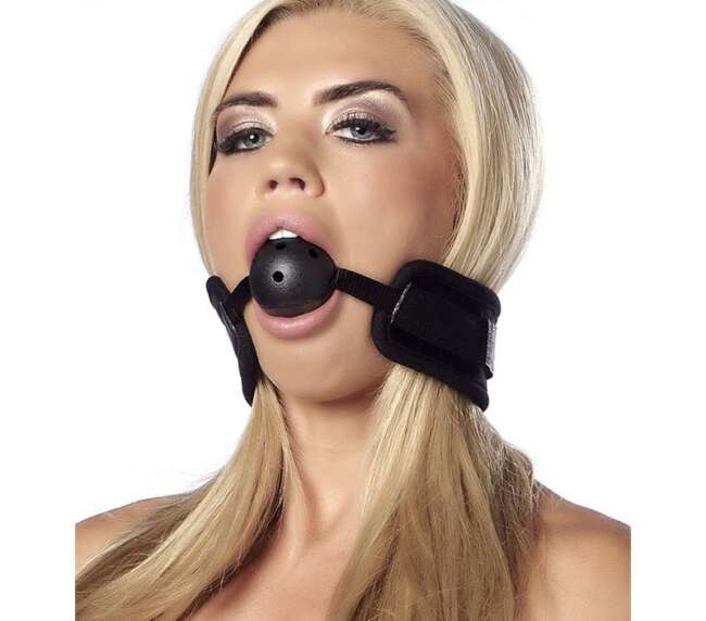 Breathable Gag Ball Black