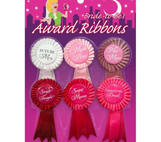 Cintas de premio a la novia