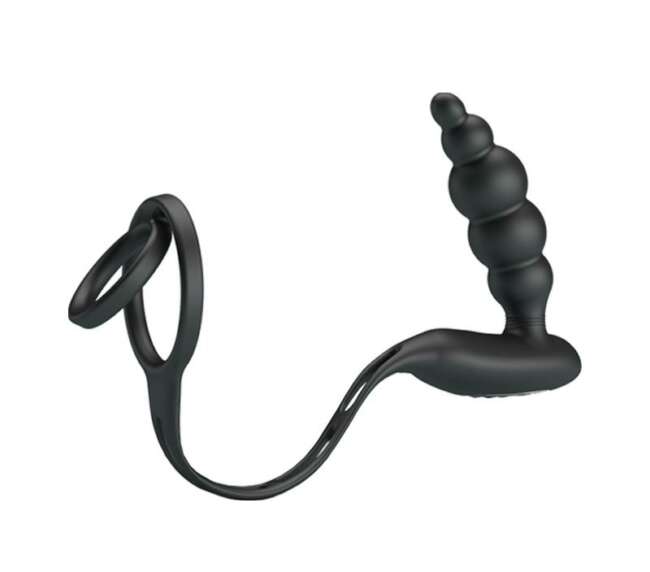 Butt Plug and Penis Ring with Vibration
