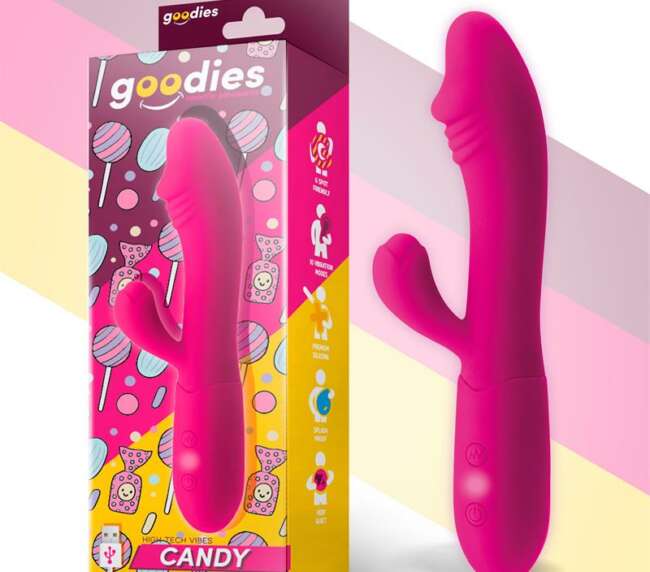 Candy G-Spot Rabbit Vibe USB Silicone Fucshia