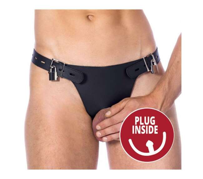 Chastity Belt with Plug Inside