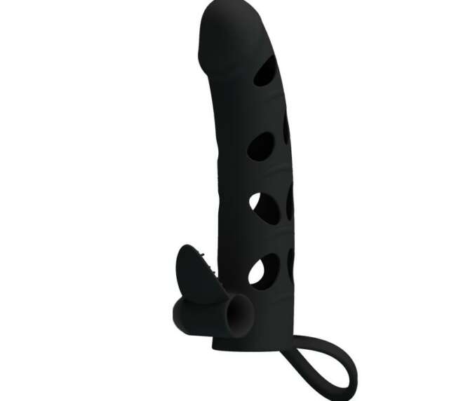 Cock Sleeve with Bullet Black