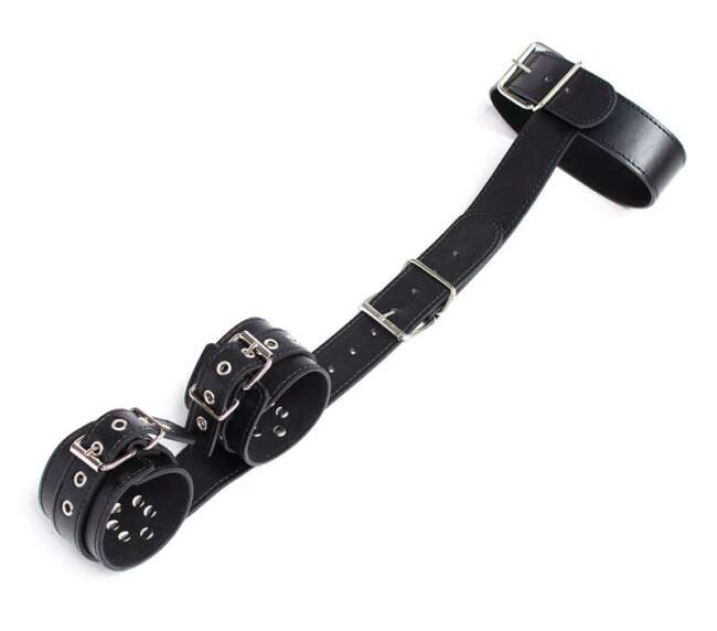 Collar with Restraints Adjustable Black