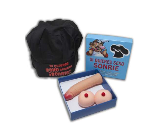 Cook Hat Box Set, Tit Brooch and Stimulator