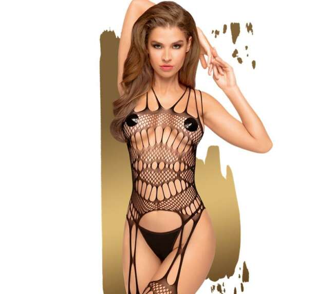 Fatal Look Bodystocking Black