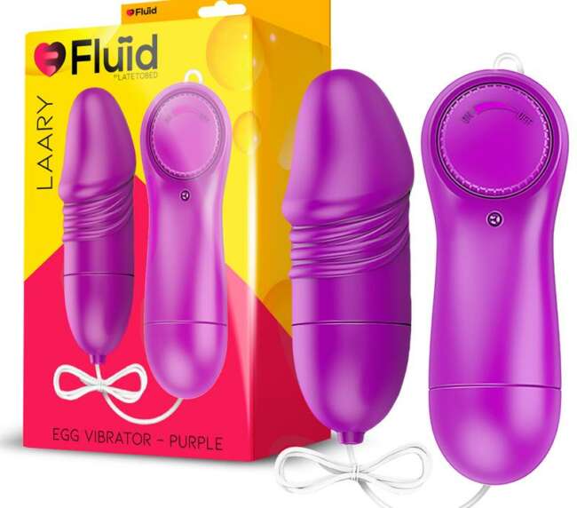 Laary Multi-Speed Vibrating Egg with Remote Control Purple