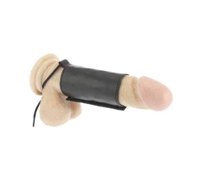 Leather Penis Tube Adjustable