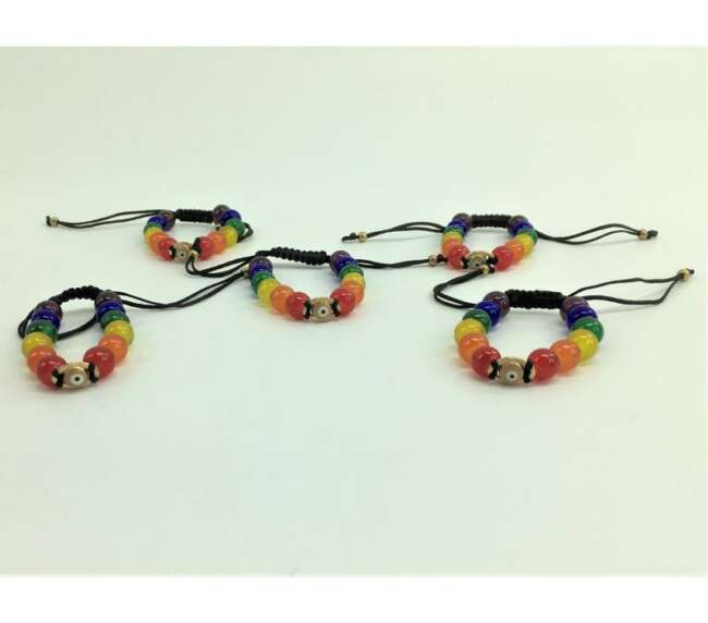 LGBT+ Pride and Turquish Eye Bracelet