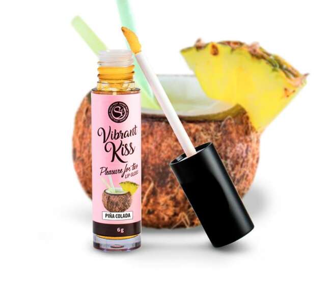 Lip Gloss Vibrant Kiss Piña Colada Flavor