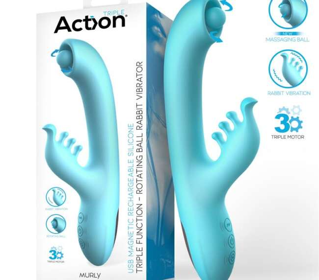 Murly Soft Massaging Ball 360º con Vibración Doble - 3 Motores