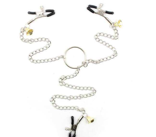Nipple Clamps and Clit Clamps with Chain Metal
