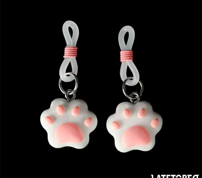 Nipple clamps with Kitty Paw
