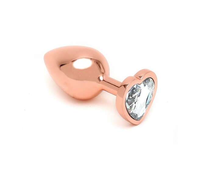 Pisa Heart Shaped Butt Plug Rose Gold