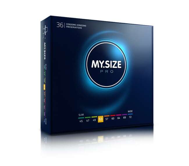 Pro Condoms Size 53 Box of 36 Uds