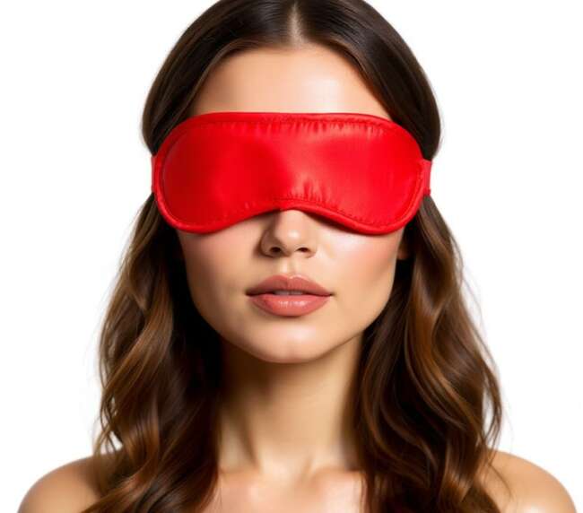 Satin Blindfold Red