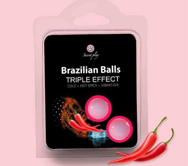 Set 2 Brazilian Balls Triple Effect (Heat, Cold and Vibration)