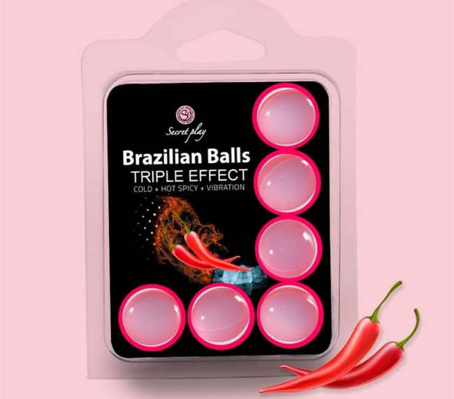Set 6 Brazilian Balls Triple Effect (Heat, Cold and Vibration)