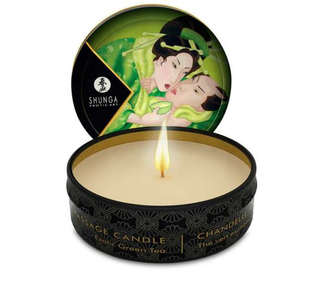 Shunga Mini Candle Massage Green Tea