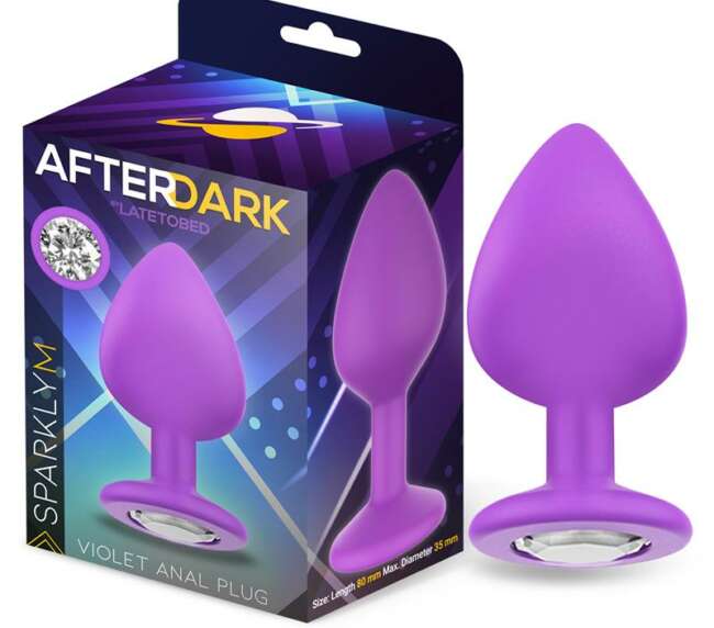Sparkly Butt Plug Size M Violet