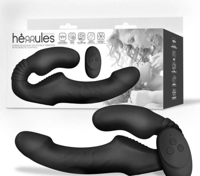 Strapless Strapon Double Vibrator with Remote Control