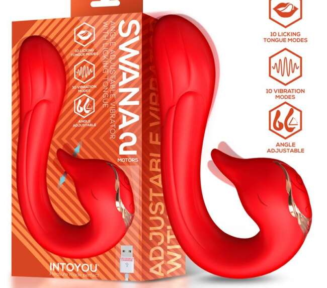 Swana Vibrator Licking Tongue with Angle Adjustable