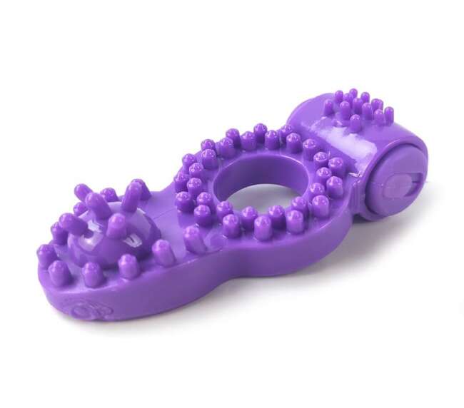 Anneau vibrant pour pénis violet