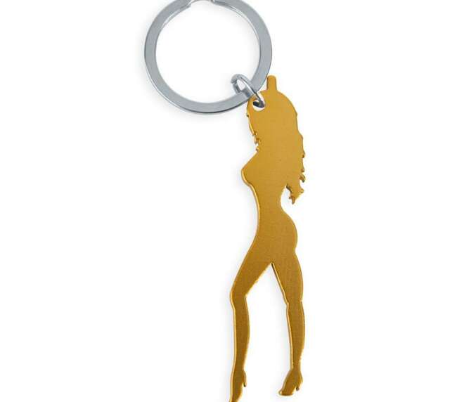 Women's Keychain with Opener Golden