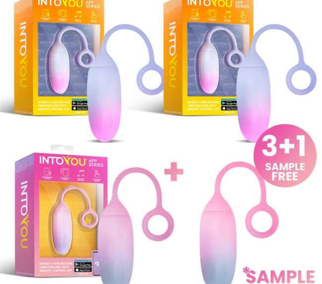 Pack 3 + Tester Double Layer Silicone Egg APP