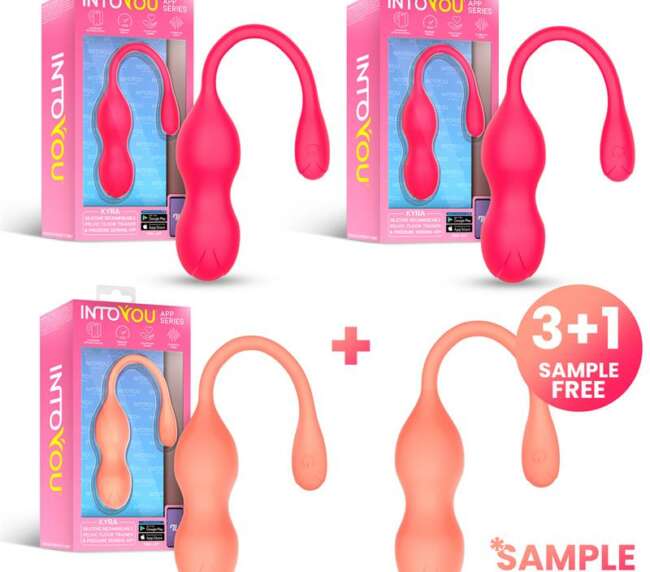 Pack 3 + Testeur Kyra Pelvic Floor Trainerwith Pressure Sensing APP